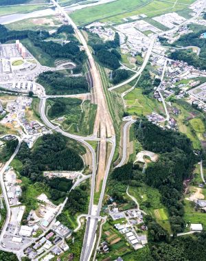 岩手県　国道45号陸前高田道路工事